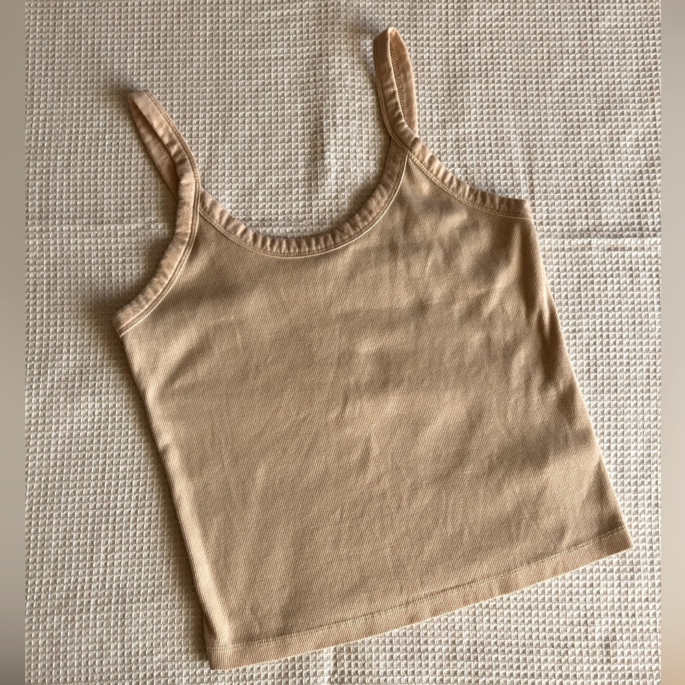 Rib Knit Cotton Tank Top